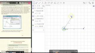 Построение треугольника в Geogebra (при помощи двух сторон и угла (между ними))
