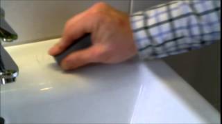 How to remove scratches from wash basins and toilets, china, pottery, porcelain