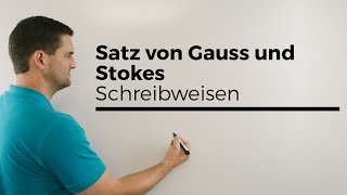 Satz von Stokes, verschiedene Schreibweisen, Unimathematik, Erklärvideo, Mathe by Daniel Jung