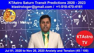 Capricorn - Makara Rasi - Saturn Transit 2020 - 2023 Predictions