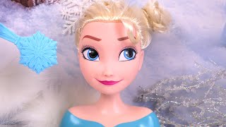 Reine des neiges Elsa Mini Tête à coiffer ♥ Frozen Elsa Mini Styling Head Hairstyle