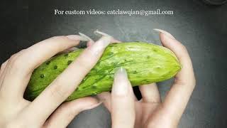 long nails filing destroy cucumber sausage