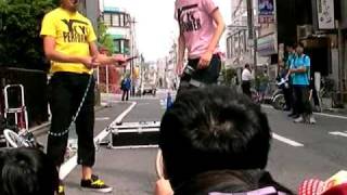 高円寺びっくり大道芸２０１１／一輪車で縄跳び！　栗原舞