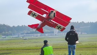 BIGGEST XXXL FOKKER DR-1 RC AIRPLANE / Faszination Modellbau Friedrichshafen 2016