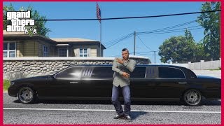 GTA 5 REAL LIFE MOD#49-NEW UBER DRIVER LIMOUSINE