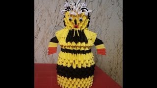 Баба Капа из мультфильма "Лунтик". МК модульное оригами
