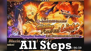 Naruto Shippuden: Ultimate Ninja Blazing - Bijuu Naruto Blazing Festival (Light): All Steps Summon!