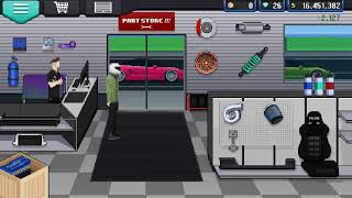 Баг на медленных ботов и быстрой коробки передач в игре Pixel car racer