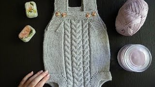 Вязаный детский БОДИ СПИЦАМИ. МК Часть 2. Практика.