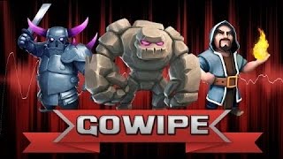 Low level golem gowipe attack on maxed th8