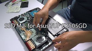 How to add an ssd m2 drive for Asus TUF FX 505GD BQ324T gamming laptop