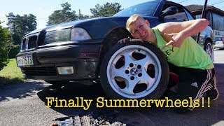 My E34 M5 Throwing Stars Wheels Fitted!
