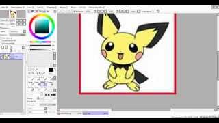 Как вставлять картинку на фон (видео урок по программе PaintTool SAI №1)