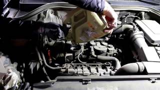 Volkswagen Tiguan Фольксваген Тигуан 2009 год Замена масла и фильтров в двигателе