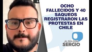 Ocho fallecidos y más de 40 saqueos a comercios registraron las protestas en Chile - VPItv