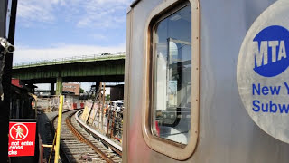 MTA NYCT Subway Bombardier R142 #6680 on the (5) Dyre Avenue bound departing East 180th Street
