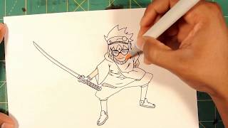 Hachimaru Samurai 8 Drawing
