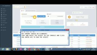 Bitsler hack script that allow you withdraw 2.1 btc at a time with proof