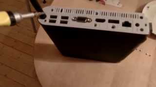 Open up and remove stuck disc. Asus EEEbox 1501P