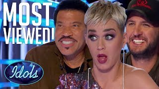 10 MOST VIEWED American Idol 2018 Auditions | Idols Global