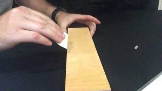 How to apply diamond paste to a leather strop