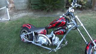 mini chopper 110cc running