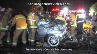 Head-On Vehicle Rescue W/ Children, Dehesa