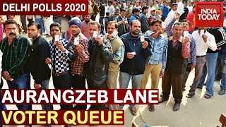 Delhi Polls 2020: Long Queues Witnessed In Aurangzeb Lane Polling Booth