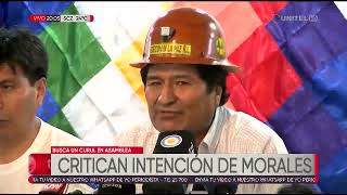 Evo quiere ser candidato a la Asamblea y tramitó poder para que lo inscriban como candidato