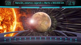 Del Sol a Marte: una experiencia interplanetaria ilustrada a la velocidad de la luz en tiempo real
