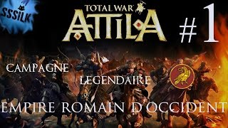 Total War: Attila Gameplay --  Empire Romain d'Occident Légendaire #1