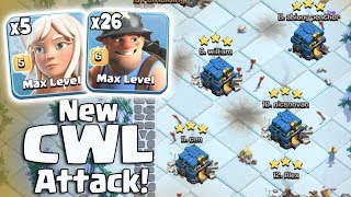 New CWL Attack Strategy 2019! 5 Max Healer+26 Miners+3 Heal Spell Easy 3Star 3 inferno TH12 War Base