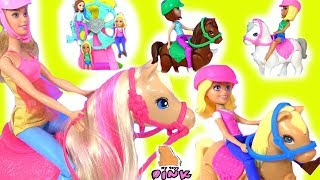 #БАРБИ НА КАРНАВАЛЕ! КАКАЯ ПОНИ БЫСТРЕЕ? #Barbie on the Go ИГРУШКИ С МАЙ ТОЙС ПИНК