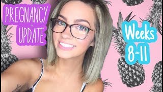 PREGNANCY UPDATE | Weeks 8-11 + Belly Shot