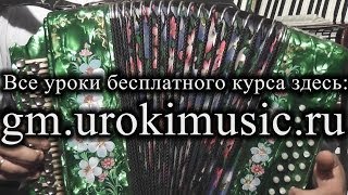 Носа на гармони - разбор нот. Школа гармони. Клавиатура гармони. Веселая гармонь. vse.urokimusic.ru
