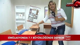 TGRT Haber Ekibi 7.1 Şiddetindeki Deprem Simülasyonunda