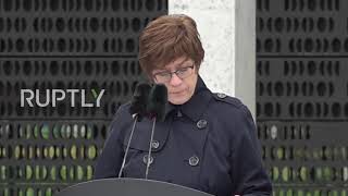 Germany: Defence minister AKK pays tribute to fallen soldiers at ceremony