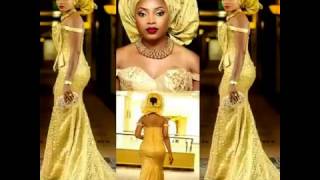 African Trendy Long Lace Dresses, Aso Ebi, African Fashion