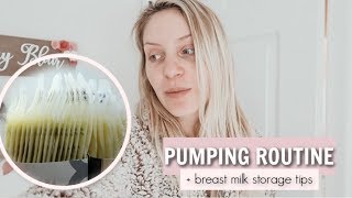 MY PUMPING ROUTINE + BUILDING A FREEZER STASH! | DITL w/ TODDLER & NEWBORN | Lauren Self