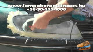 Opel Omega B lámpabúra polírozás  Opel Omega B Headlight Restoration  remake