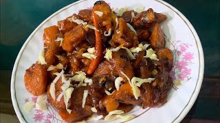 Spicy Potato Garlic Manchurian