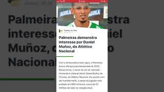 Palmeiras quer contratar Daniel munoz