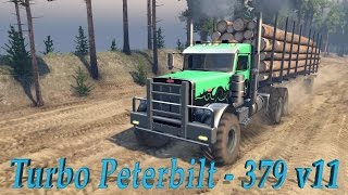 SpinTires обзор мода ( Turbo Peterbilt - 379 v11 )