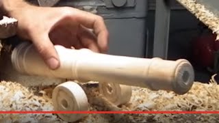 Пушка из дерева своими руками. Часть 2. Точим ствол из дерева.