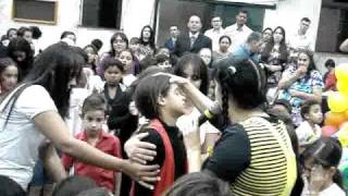 Tia kely e cia-crianças recebendo batismo com espirito santo-tapejara