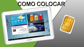 Samsung Tab 10.1 Como Insertar   Simcard