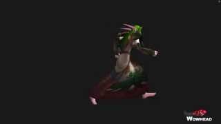 Warlords of Draenor (WoW) - Female Night Elf New Character Model Animations