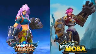 Mobile Legends VS Wild Rift League of Legends