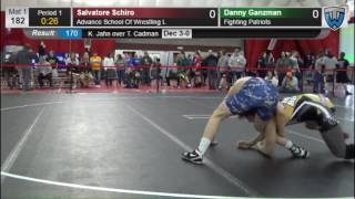 182 Salvatore Schiro Advance School Of Wrestling L vs Danny Ganzman Fighting Patriots 6475876104
