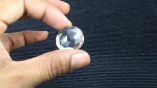 CRYSTAL QUARTZ ROUND FACETED NATURAL UNTREATED GEM